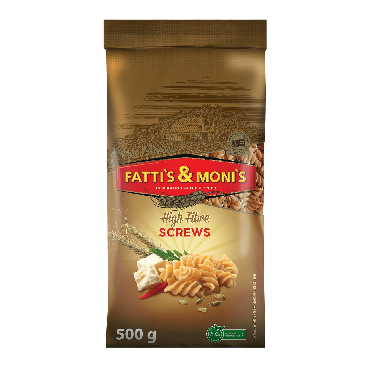Fattis and Monis High Fibre Screws