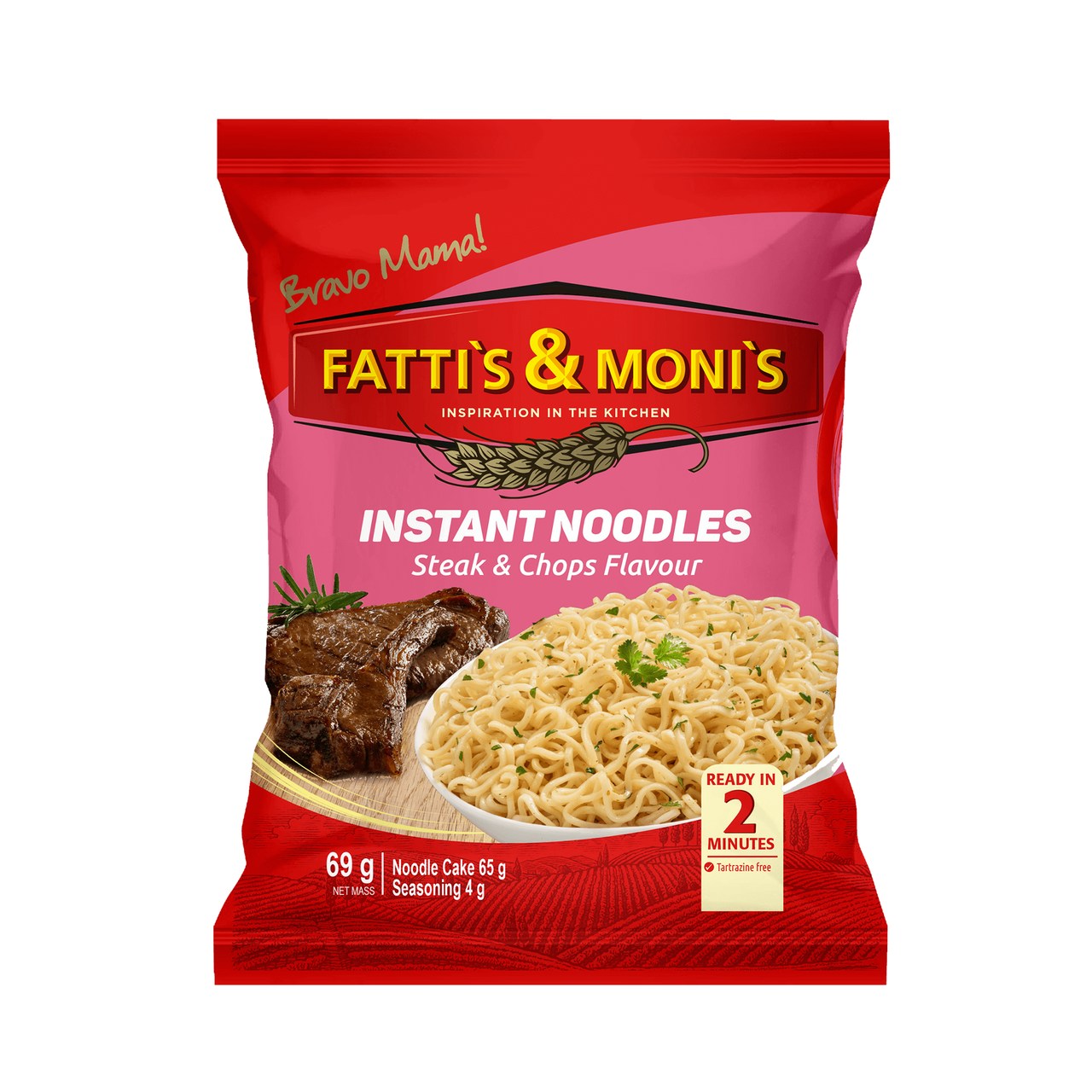 Fattis and Monis Instant Noodles Steak Chops